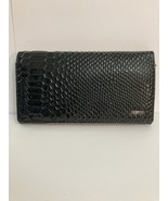 47 MAPLE Vintage Women’s Black Leather Wallet Snake Print Wallet Purse - $49.49