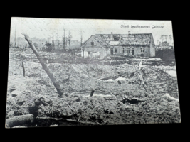 Heavily Shelled Terrain Postcard Man Bicycle Germany Oswin Thomas Dresden - $9.00