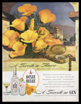 1945 Dixie Belle Distilled London Dry Gin Vintage Print Ad - £11.31 GBP
