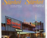 Stardust Motor &amp; El Cortez Hotel Brochure &amp; Receipt 1950 San Diego Calif... - £22.23 GBP