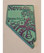 Nevada die cut rubber fridge magnet blue purple Carson City gambling car... - $13.98 CAD