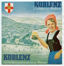 Koblenz The City of Rhine and Moselle Photo Booklet 1952 - £14.24 GBP