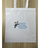 Amazing Grace embroidered cotton tote bag, shopping bag - £7.82 GBP