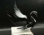 Flying Swan 40&#39;s 50&#39;s Hood Ornament Custom Hot Rod Truck Black Wings - $90.03