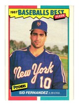 1987 Fleer Baseball&#39;s Best Sluggers vs. Pitchers #13 Sid Fernandez New York Mets - £1.59 GBP