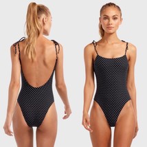 VITAMIN A BLACK RUMBA DOTS VALENTINA ONE PIECE BODYSUIT (10/L) NWT $194 - £90.58 GBP