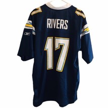 Chargers Philip Rivers Authentic Reebok Sewn NFL Football Jersey XL Length+2 - $66.49