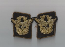 Replica Reproduction WW2 GERMAN Luftwaffe Generaloberst Collar Tabs Hand made - £39.50 GBP