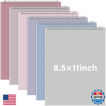 Maitys 6 Pcs Legal Pad Steno Spiral Notebook 8.5x11 Top Bound Hard Cover - $39.94