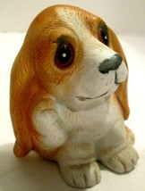  Basset Hound Puppy Dog Figurine Homco 1407 Small 3&quot; Figurine Dog Collec... - £7.89 GBP