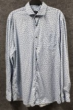 Johnnie O Top Shelf Shirt Mens XL Montage Gulf Blue Floral LS Button Dow... - £21.85 GBP