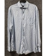 Johnnie O Top Shelf Shirt Mens XL Montage Gulf Blue Floral LS Button Dow... - £21.74 GBP