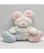 Fisher Price Puffalump Baby Mouse Plush Rattle Ruffle Collar Vintage - $540.26 MXN