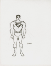 Loston Wallace SIGNED Original DC Comics Active Book Art Sketch ~ Superman - $35.63