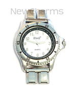 White Mega Italian Charm Bracelet Watch Jewelry Double Bracelet WW213 - $21.48 CAD