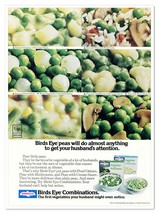 Birds Eye Peas Get Husband&#39;s Attention Vintage 1976 Full-Page Magazine Ad - £7.75 GBP
