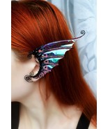 Dragon ear cuffs no piercing* Black mermaid ear cuffs jewelry - $41.00+