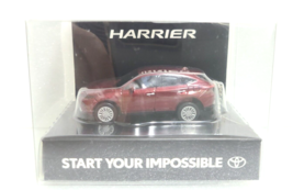 TOYOTA HARRIER LED Light Keychain Model Car Japan Mini Car  Red - £23.31 GBP