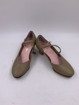 Capezio Womens Tan Mary Jane Genuine Leather Tele Tone Tap Heel Shoe siz... - £8.82 GBP