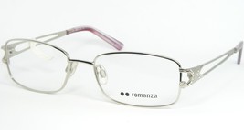 ROMANZA Par KT 1082.9 Argent Lunettes Monture W/Cristaux 53-17-135mm - $49.17