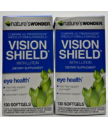 2x Natures Wonder Vision Shield Lutein Eye Health Supplement 130ct Exp 1... - $19.99