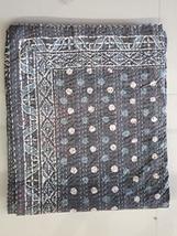 Traditional Jaipur Handmade Kantha Cotton Throw Bedding Bedspread Bohemian Gudar - £68.51 GBP