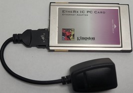 Kingston KNE-PC2T EtherRx IC Ethernet PCMCIA PC Card w/ Dongle  - $19.77