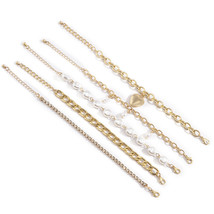 Salircon Vintage Multilayer Chains Bracelets Charm Crystal Heart Imitation  Pend - £11.86 GBP