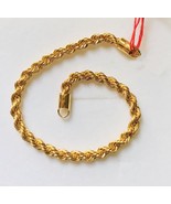 22K BRACELET UNISEX ROPE CHAIN BRACELET 3 MM IN FOUR LENGTH 7.5&quot;/ 8&quot;/8.5... - $1,863.86 CAD+