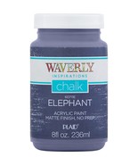 Waverly Inspirations 60711E Chalk Acrylic Paint, Matte, Elephant, 8 Fl. Oz. - £11.72 GBP