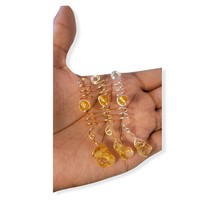  Citrine Dreadlock Jewelry Copper Wire Wrapped Loc Jewelry Bea - £38.78 GBP