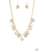 Paparazzi Spot On Sparkle Gold Necklace - New - £3.52 GBP