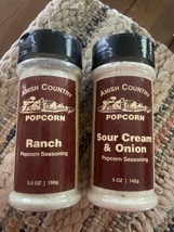 Amish Country Sour Cream &amp; Onion Popcorn Seasoning - 5 oz Ranch Dip Movi... - £13.22 GBP