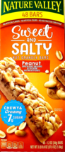 Nature Valley Sweet &amp; Salty Nut Granola Bars Peanut Chewy &amp; Creamy 48 Bars - $23.44