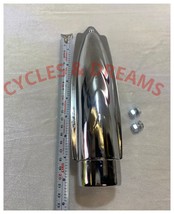 BICYCLE VINTAGE LOWRIDER CLASSIC FRONT FENDER TORPEDO BULLET LIGHT IN CH... - £25.70 GBP