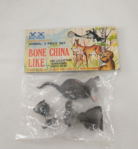 Vintage Lipman Gifts 3-PIECE MOUSE SET Bone China-Like Mini Animal Figur... - £7.93 GBP