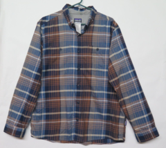 Patagonia Organic Cotton Mens L Plaid Flannel Long Sleeve Birdshot Shirt... - $37.69