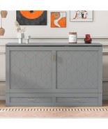 Gray Queen Murphy Bed w/ Drawers &amp; USB - $1,249.46 CAD
