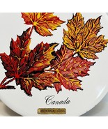 1980 Coaticook Quebec Canada Maple Leaf Tile Trivet Hot Plate Art Vintage - $40.83 CAD