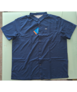 Columbia Mens PFG Slack Tide Camp Shirt Sz 4X Tall Blue NWT - $44.55