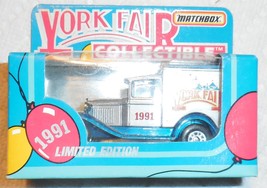 Matchbox 1991 York Fair "1991" Panel Truck In Sealed Box 1/64 Scale Truck - $12.50
