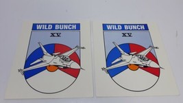 Wild Bunch XV 4.5”X 5” Military Aircraft Sticker Lot of 2 - £5.49 GBP