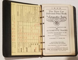 1939 1940 Automotive Index New Car Delivered Price Book and Specs. Exc. Cond. - £35.17 GBP