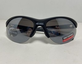 Virage Mens Sport Sunglasses Matte Black Semi Rimless Mirror Lens Nwt - £8.28 GBP