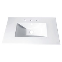 37 in. Vitreous China Top with Integrated Bowl (8&quot; Holes) - $360.06