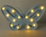 LED Accent Light, Abstract Blue Butterfly, Shelf or Wall Decor, Warm Fuz... - $5.83