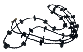 Chico&#39;s Long Black Stone Layered Station Necklace - $14.25