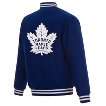 NHL Toronto Maple Leafs JH Design Wool Reversible Jacket With Embroidered Logos - £143.69 GBP