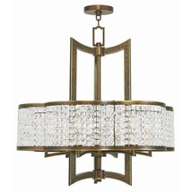 Livex Lighting 50576-64 Gramercy 6-Light Chandelier, Hand Painted Palacial Bronz - £1,714.01 GBP