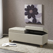 Ashcroft Storage Bench Wood Frame - Natural Color - $325.11